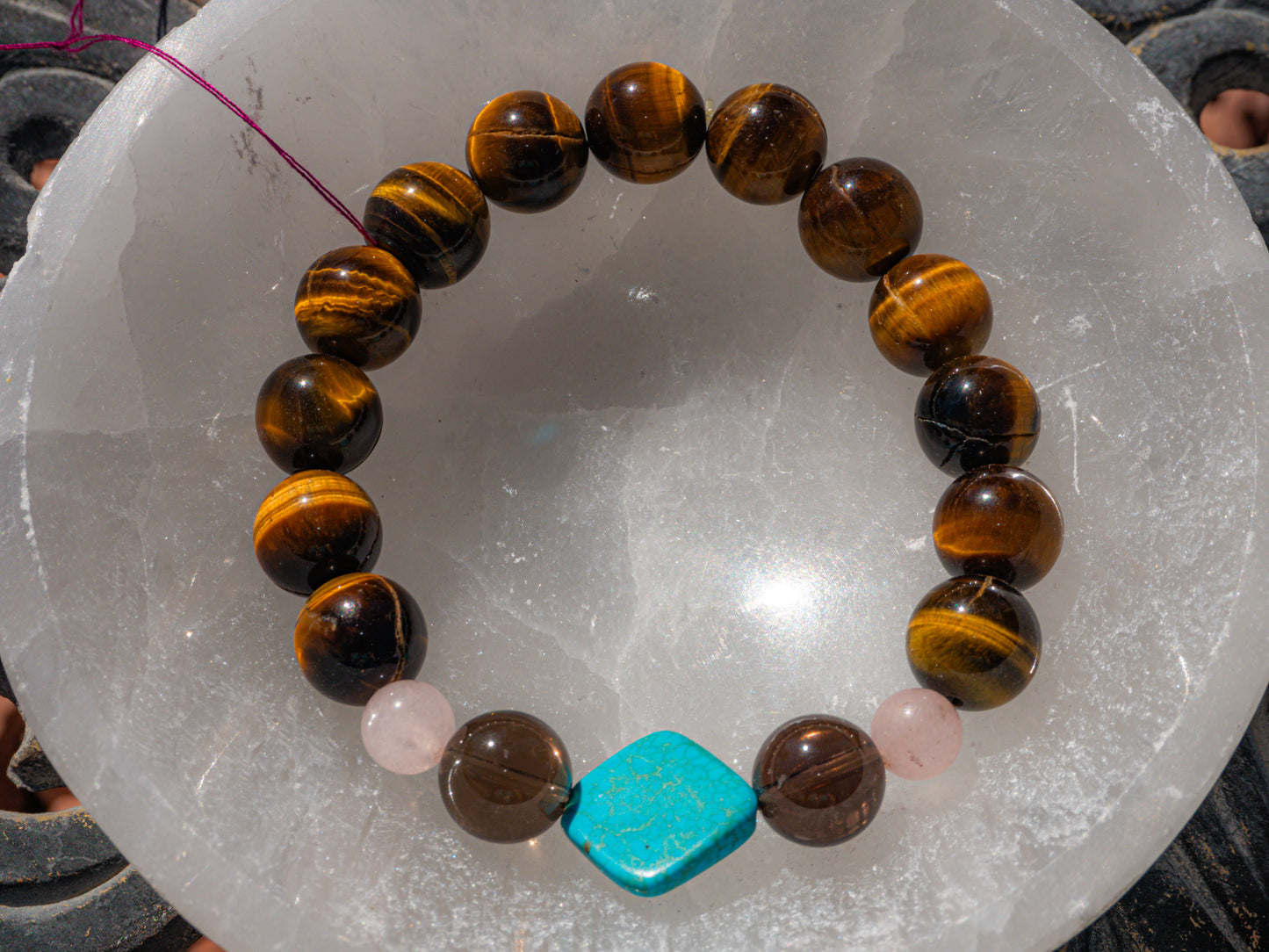 Mens Tigers Eye Crystal Bracelet