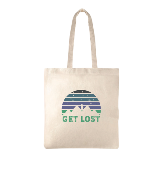 GET LOST NATURAL TOTE BAG